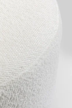 Sittpuff Cherry - Boucle Cream, Grå, Ø35cm - KARE Design