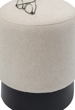 Sittpuff Cherry - Creme/Svart Ø36cm - KARE Design