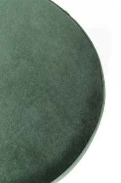 Sittpuff Cherry - Grön Sammet/Mässing, Ø35cm - KARE Design
