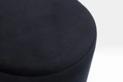 Sittpuff Cherry - Svart Sammet/Mässing, Ø35cm - KARE Design