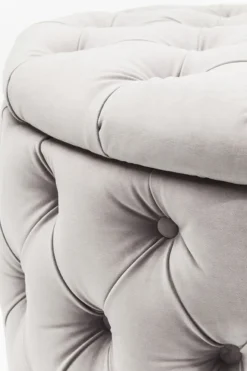 Sittpuff Desire - Grå Sammet Ø47cm - KARE Design