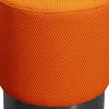 Sittpuff Jody - Orange Mesh, Svart, Ø35cm - KARE Design