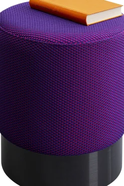 Sittpuff Jody Purple Mesh - Lila/Svart, Ø35cm - KARE Design