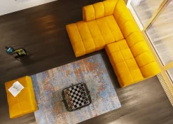 Sittpuff - Modul Belami - Amber sammet - KARE Design