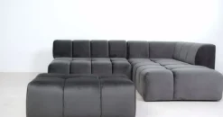 Sittpuff - Modul Belami - Grå sammet - KARE Design