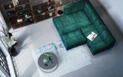 Sittpuff - Modul Belami - Mörkgrön sammet - KARE Design