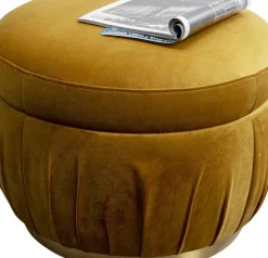 Sittpuff Nube - Senapsgul Ø56cm - KARE Design