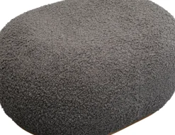 Sittpuff Pebble - Boucle, Grå, 81cm - KARE Design