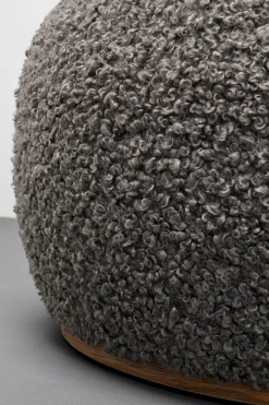 Sittpuff Pebble - Boucle, Grå, 81cm - KARE Design