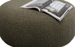 Sittpuff Pebble - Boucle, Oliv, 81cm - KARE Design