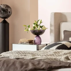 Skål Duetto - lila, 23cm - KARE Design