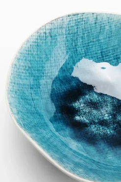 Skål Mustique Blå - Glaserat Stengods, Ø17cm - KARE Design