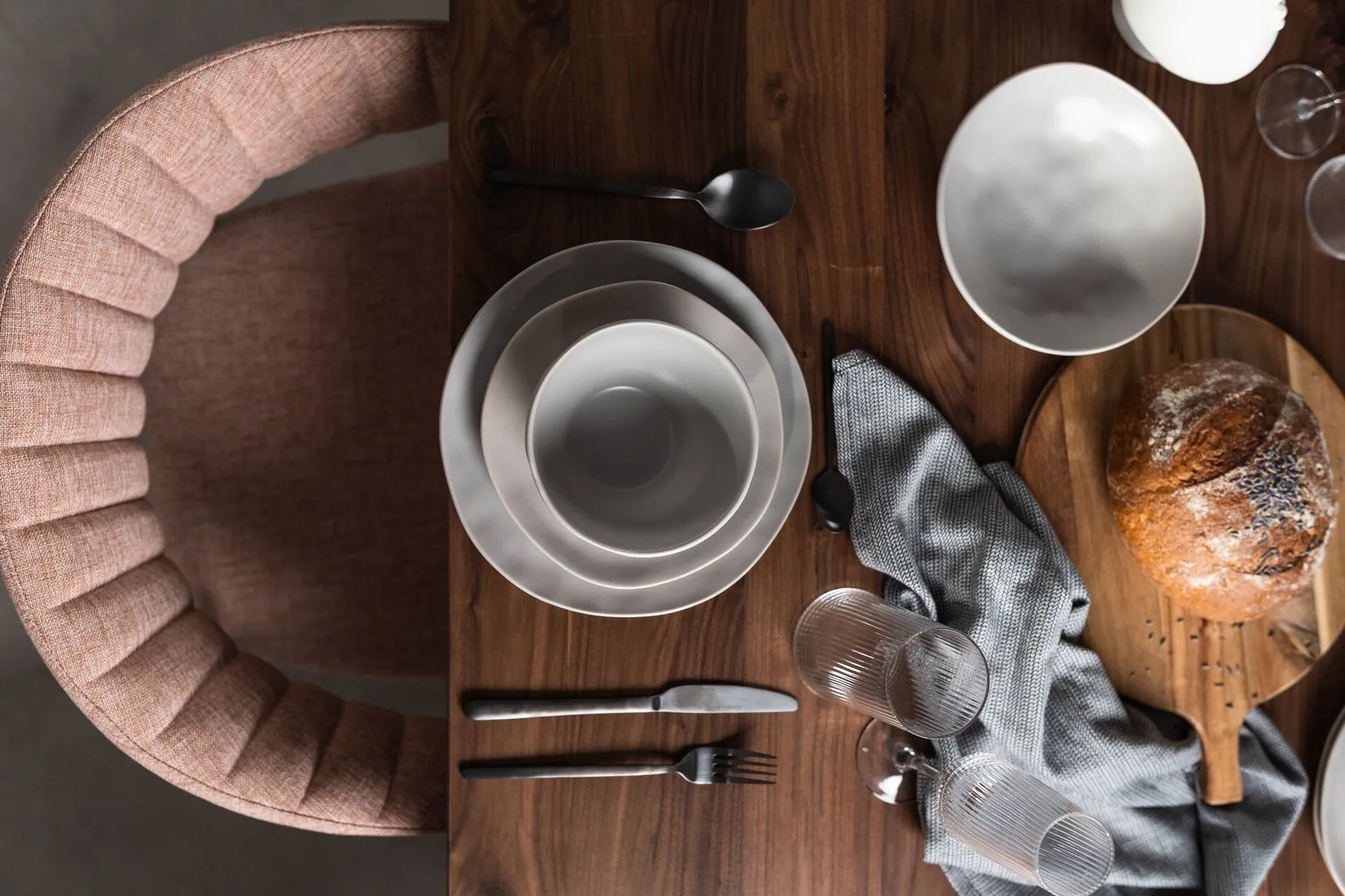 Skål Organic - Grå Ø15cm - KARE Design