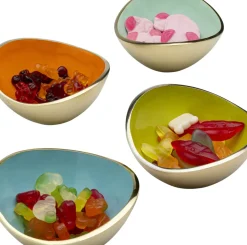 Skål Samba - Olika Färger, Utsida i Mässing (4/Set) - KARE Design