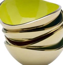 Skål Samba - Olika Färger, Utsida i Mässing (4/Set) - KARE Design