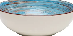 Skål Swirl - Blå, Ø22cm - KARE Design