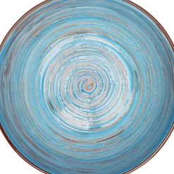 Skål Swirl - Blå, Ø22cm - KARE Design