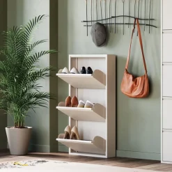 Skoskåp Caruso - Cream, 104x50cm - 3 lådor - KARE Design