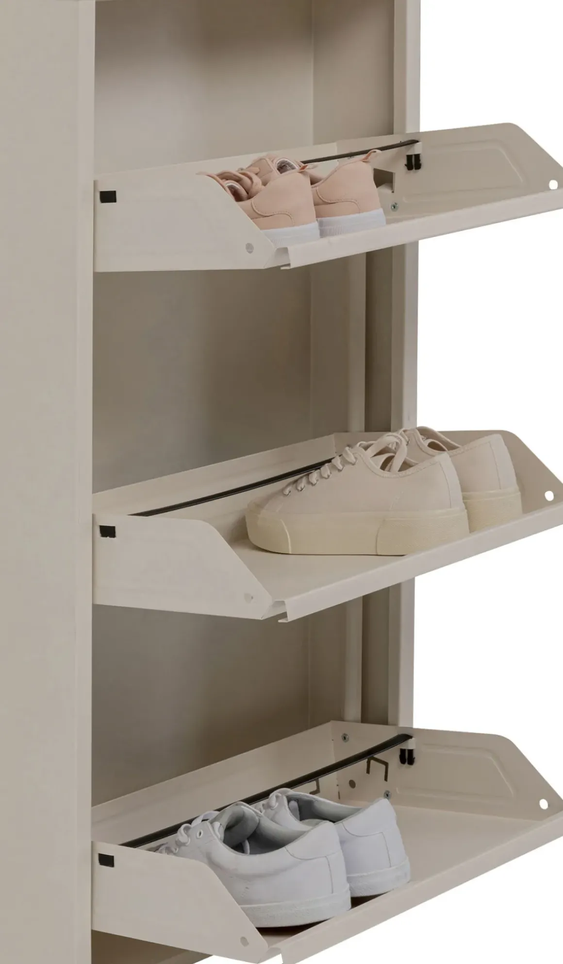 Skoskåp Caruso - Cream, 104x50cm - 3 lådor - KARE Design