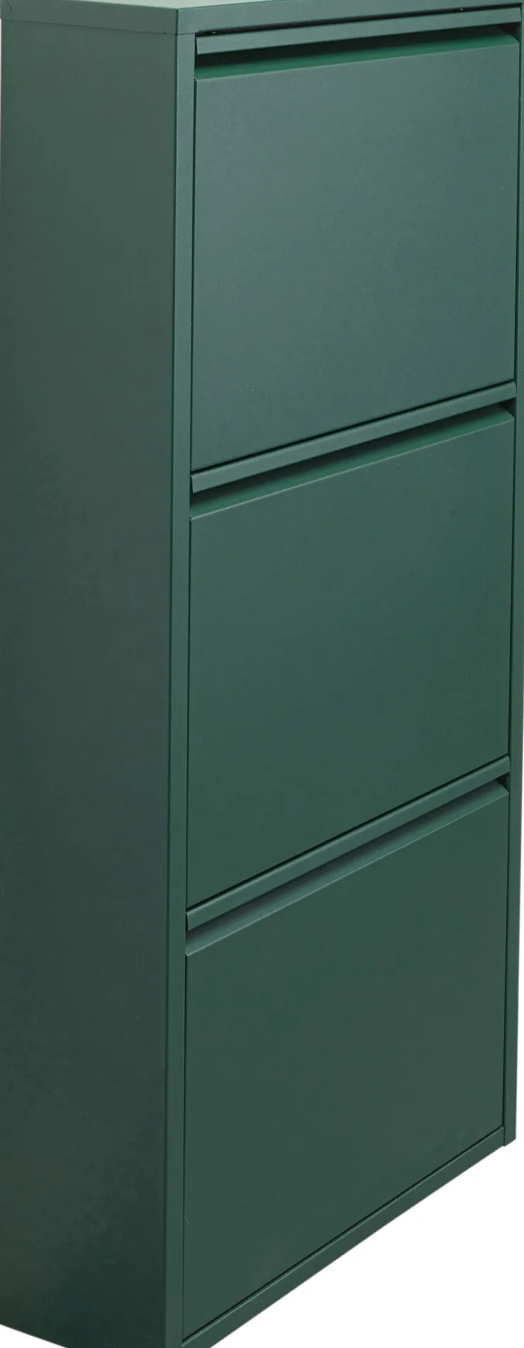 Skoskåp Caruso - Grön, 103x50cm - 3 Lådor - KARE Design