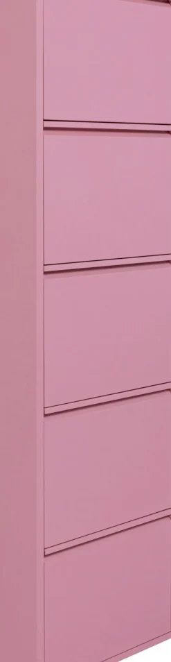 Skoskåp Caruso - Rosa, 170x50cm - 5 lådor - KARE Design