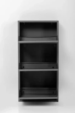 Skoskåp Caruso - Svart, 104x50cm - 3 lådor - KARE Design