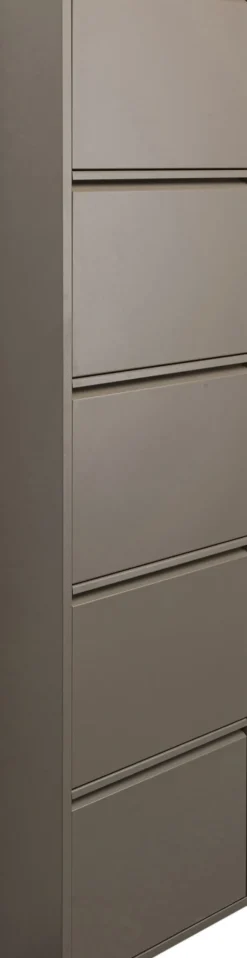 Skoskåp Caruso - Taupe, 170x50cm - 5 Lådor - KARE Design