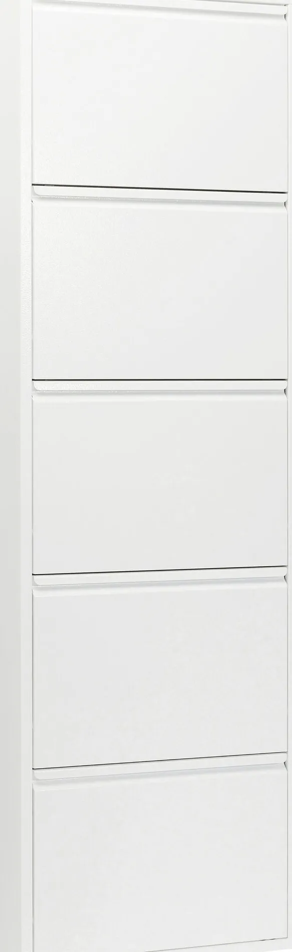 Skoskåp Caruso - Vit, 170x50cm - 5 Lådor - KARE Design