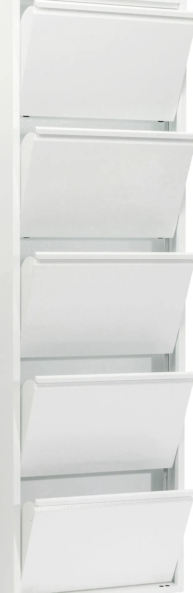 Skoskåp Caruso - Vit, 170x50cm - 5 Lådor - KARE Design