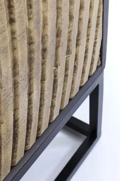 Skåp Circulo - Mört Trä/Matt Guldfinish, 150x120cm - KARE Design