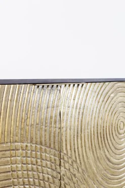 Skåp Circulo - Mört Trä/Matt Guldfinish, 150x120cm - KARE Design