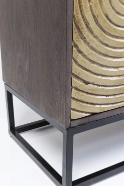 Skåp Circulo - Mört Trä/Matt Guldfinish, 150x120cm - KARE Design