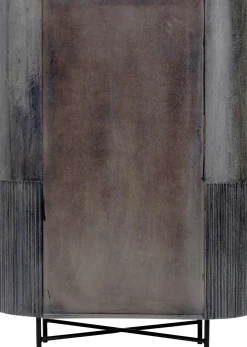 Skåp Glenn - Mörkgrå Trästruktur, 138x100cm - KARE Design