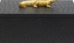 Skrin Crocodile - Svart (2/Set) - KARE Design