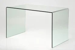 Skrivbord Clear Club - Glas, 125cm - KARE Design