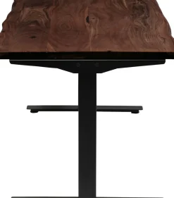 Skrivbord Harmony - Mörkt Trä/Svart - Höj/Sänkbart, 160cm - KARE Design