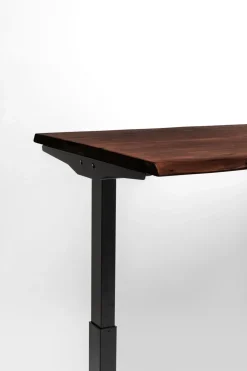 Skrivbord Harmony - Mörkt Trä/Svart - Höj/Sänkbart, 160cm - KARE Design