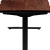 Skrivbord Harmony - Mörkt Trä/Svart - Höj/Sänkbart, 180cm - KARE Design