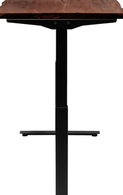 Skrivbord Harmony - Mörkt Trä/Svart - Höj/Sänkbart, 180cm - KARE Design