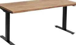 Skrivbord Harmony - Trä/Svart - Höj/Sänkbart, 160cm - KARE Design