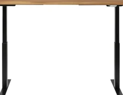 Skrivbord Jackie - Massiv Ek/Svart - Höj/Sänkbart, 160cm - KARE Design