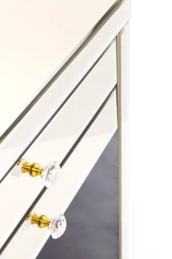 Skrivbord Luxury - Champagnefärgat Spegelglas, 160cm - KARE Design