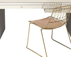 Skrivbord Luxury - Champagnefärgat Spegelglas, 160cm - KARE Design
