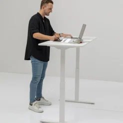 Skrivbord Office - Vit/Vit Höj/Sänkbart, 160cm - KARE Design