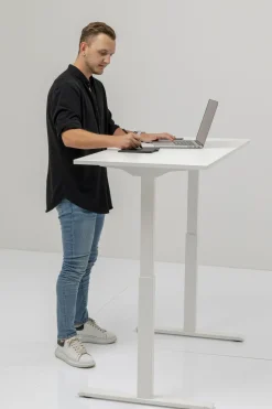 Skrivbord Office - Vit/Vit Höj/Sänkbart, 160cm - KARE Design
