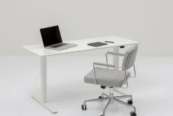 Skrivbord Office - Vit/Vit Höj/Sänkbart, 160cm - KARE Design