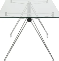 Skrivbord Officia - Glas/krom, 160x80cm - KARE Design