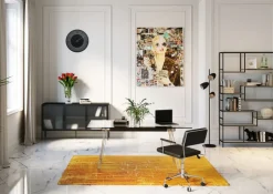 Skrivbord Officia - Glas/krom, 160x80cm - KARE Design