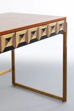 Skrivbord Silencio - Valnötsfanér, 120x76cm - KARE Design