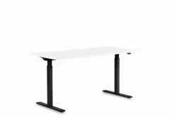 Skrivbord Smart - Vit/SvartHöj/Sänkbart, 160cm - KARE Design